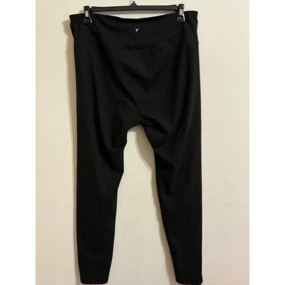 Old Navy Elevate Maternity Leggings Women XXL Black Go Dry Cropped Yoga Active - Picture 2 of 8